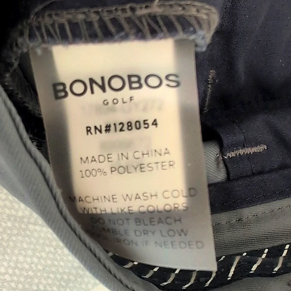 Bonobos Mens 33x34 Golf Pants Gray Activewear Athleisure Athletic Sporty Preppy - Picture 8 of 8